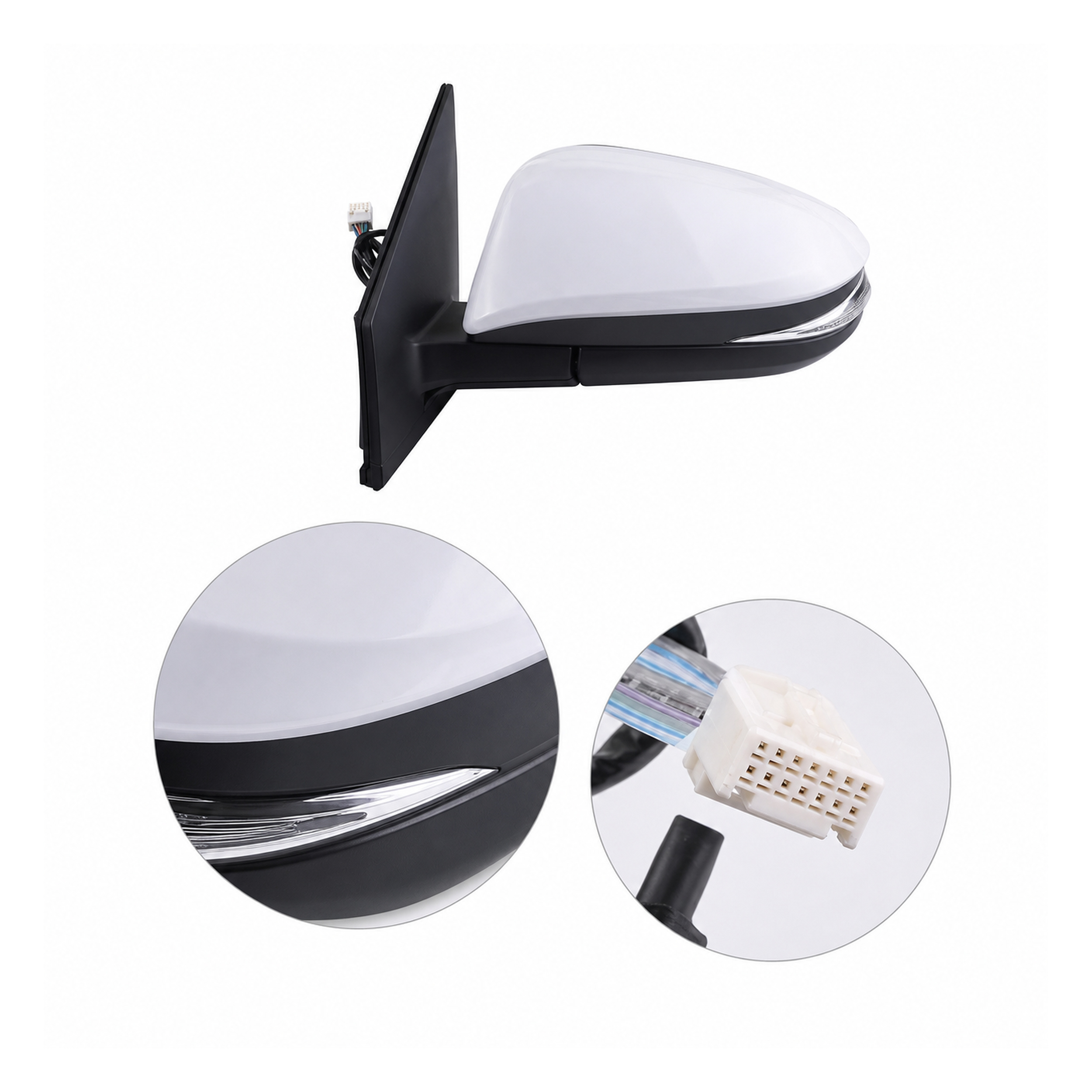 87940-0R130 Left Exterior Side Mirror Assembly for TOYOTA RAV4 2014 - Image 02