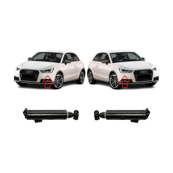 8X0955102B Front Right Headlight Washer Cover Assembly for AUDI A1 2014 - Image 01