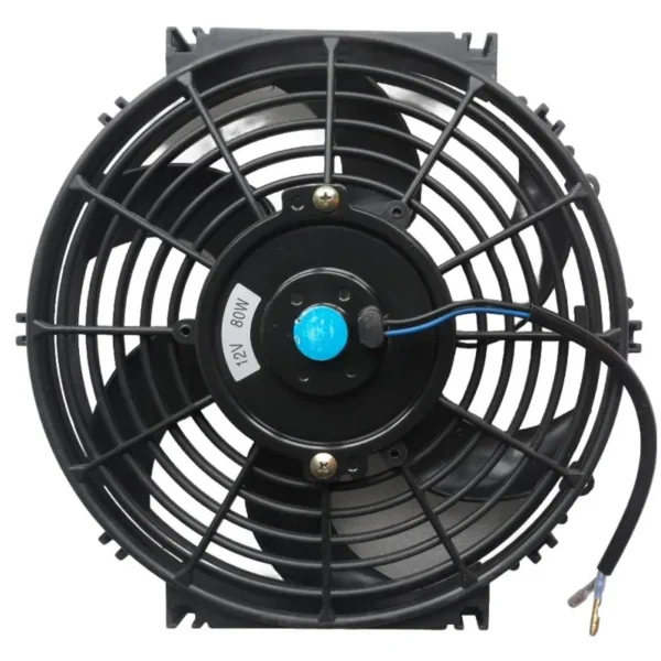 yoonshan universal electric radiator fan 10 inch square frame curved blade front viewfor bus truck ac.webp