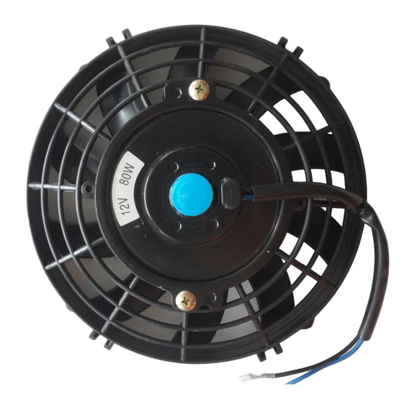 yoonshan universal electric radiator fan 7 inch curved blade front viewfor bus truck ac.webp
